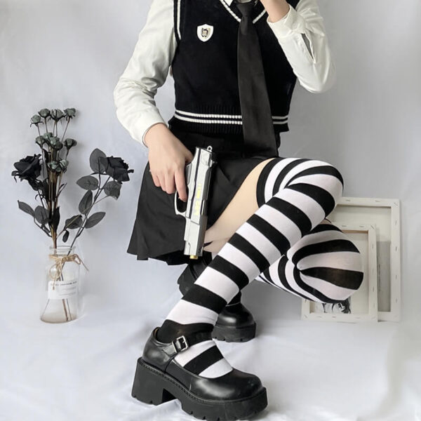 stripes cosplay stockings - Image 3
