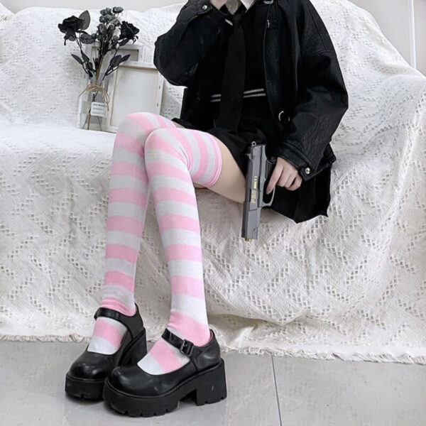 stripes cosplay stockings - Image 5