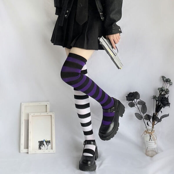 stripes cosplay stockings - Image 6