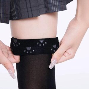 Anti-Slip thigh high soft velvet stockings for school uniform cosplay