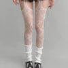 cool heart suspender tights
